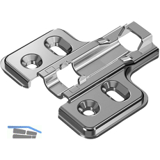 HETTICH Veosys Kreuzmontageplatte, Distanz 0mm, Edelstahl
