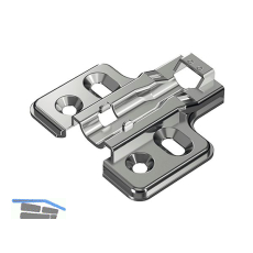HETTICH Veosys Kreuzmontageplatte, Distanz 2mm, Edelstahl
