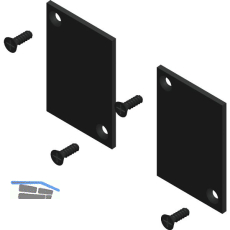 CINETTO Scala Endkappenset, Kunststoff schwarz