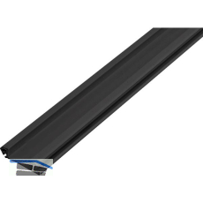 REHAU Zwischengriffleiste, Breite 25,5 mm, H 8 mm, L 2500 mm Kunststoff schwarz