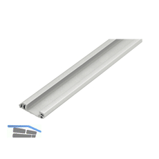 REHAU Zwischengriffleiste, Breite 25,5 mm, H 8 mm, L 2500 mm Kunststoff silber