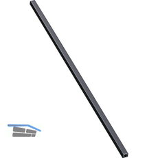 NINKA Verbindungsprofil Cuisio Edelstahl eloxiert Schwarz