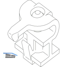 HAWA MULTIFOLD 30/W Haltepuffer oben
