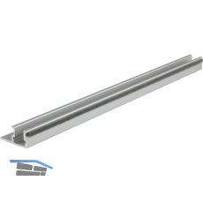 HAWA MULTIFOLD 30 F�hrungsschiene 6000 auf Ma�, Aluminium farblos eloxiert