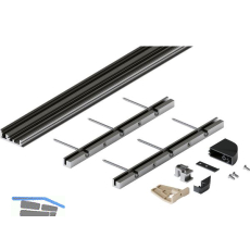 HAWA Folding Concepta III Bodenprofil-Set 2-trg., Alu eloxiert