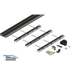 HAWA Folding Concepta III Bodenprofil-Set 3-trg., Alu eloxiert