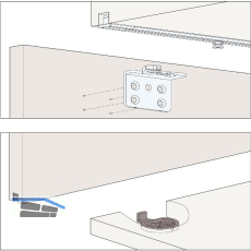 HAWA Clipo 16 H FS Beschl�gegarnitur 1000x1400, 1 t�rig