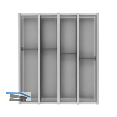 NINKA Schubkasteneinsatz-Set Cuisio KB 500 mm MERIVOBOX Kunststoff Graphit