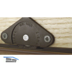 ZIEHL 25 Laufrolle zum Anschrauben Kugelgelagert, Bohr � 30, Kunststoff braun