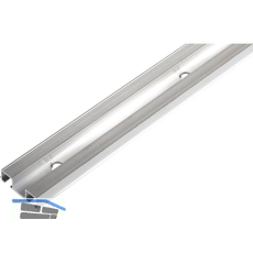 HAWA Clipo 16 H/HM IS, H MS Doppel-Laufschiene gelocht, 2500 mm, Alu eloxiert