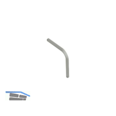 Standard F�hrungsbogen 90�, Kunststoff hellbraun