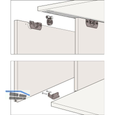 HAWA Clipo 16 H MS - Beschl�gegarnitur 1000 x 1400, 2 t�rig