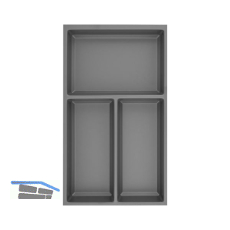 AGOFORM Besteckeinsatz Sky 550/35 Kunststoff schiefergrau