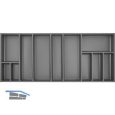 AGOFORM Besteckeinsatz Sky 550/120 Kunststoff schiefergrau