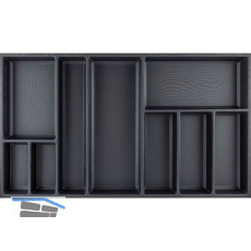 AGOFORM Besteckeinsatz Sky 550/100 Kunststoff schwarz