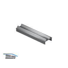 VITRIS Rahmen - Laufschiene auf Ma�, Aluminium natur eloxiert