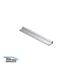 VITRIS Einbahn - Laufschiene auf Ma�, Aluminium natur eloxiert