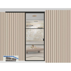 ARLU DIVINA� Schiebet�r 2600 x 1000 mm, schwarz