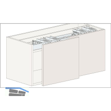 HAWA Frontino 20 H FS Schiebet�rbeschlag; Typ OS6, 2 t�rig; KAM 2200-2400