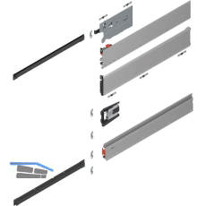 BLUM REVEGO uno Pocketschienen-Set 700 mm, links