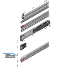 BLUM REVEGO duo Pocketschienen-Set 750 mm, rechts