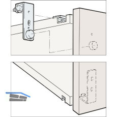 HAWA Regal - A 25 H FS Beschl�gegarnitur 1200 x 2400, 1 t�rig