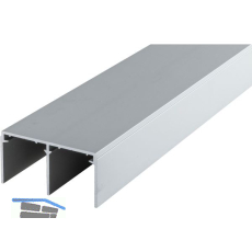 HAWA DIVIDO 80 Doppelf�hrungsschiene, 6000 mm auf Ma�, Aluminium eloxiert
