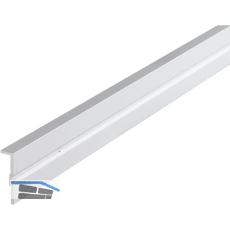 HAWA Clipo 36 Festglashalteprofil zum Aufschrauben gelocht, auf Ma�,Alu eloxiert