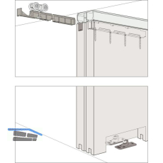 HAWA DIVIDO 100 HM Beschl�gegarnitur 1200 x 2400 mm