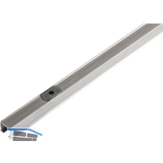 HAWA Clipo Einfach- Laufschiene mit Drehriegel, 2500 mm, Aluminium eloxiert