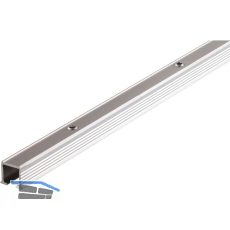 HAWA Clipo Einfach- Laufschiene gelocht, 2500 mm, Aluminium eloxiert