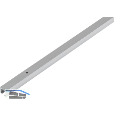 HAWA Clipo Einfach- Laufschiene zum Aufschrauben gelocht, 2500 mm, Alu eloxiert