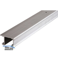 HAWA Combino 20/35 H Doppel- Laufschiene gelocht, 2500 mm, Aluminium eloxiert