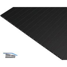 REHAU RAUVOLET Rollladen Kassettenmodul Edelmatt, KB 900 mm, schwarz matt