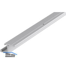 HAWA Regal A 25 H/GR Einfachlaufschiene gelocht 2500mm, Aluminium eloxiert