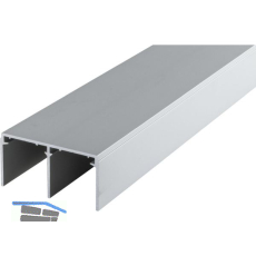 HAWA DIVIDO 80 Doppelf�hrungsschiene 2500 mm, Aluminium eloxiert