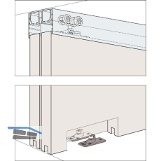 HAWA DIVIDO 100 H Beschl�gegarnitur, 1200 x 2400 mm