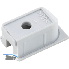 HAWA Clipo 26/36 Schienenendst�ck zum Schrauben, Kunststoff grau