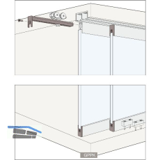 HAWA Clipo 36 GPPK IS Beschl�gegarnitur 1 t�rig