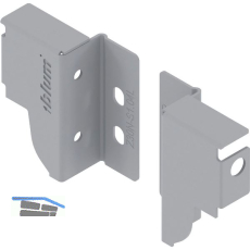 BLUM TANDEMBOX antaro R�ckwandhalter, H�he N, grau RAL 9006