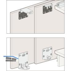 HAWA Combino 35 H FS Beschl�gegarnitur 1200 x 2200, 2 t�rig