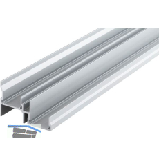 HAWA Combino Doppellaufschiene 65 H MS/FS - 80 H FS 2500 mm, Aluminium eloxiert