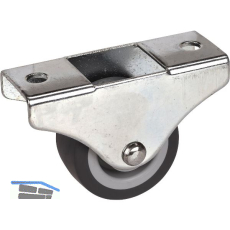 D�RNER + HELMER Bockrolle TPE-Lauffl�che Plattenbefestigung 38 mm 45 kg