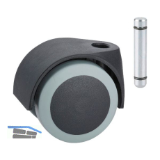 D�RNER + HELMER Doppel-Lenkrolle Two 50 mm 40 kg Bundstift