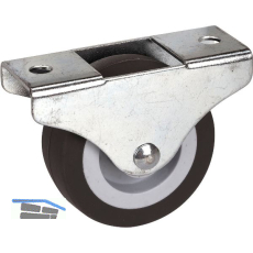 D�RNER + HELMER Bockrolle TPE-Lauffl�che 50 mm 55 kg Platte