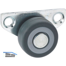 D�RNER + HELMER Bockrolle TPE-Lauffl�che 30 mm 40 kg Platte seitlich