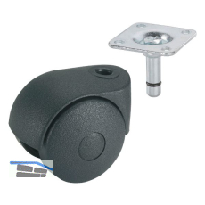 D�RNER + HELMER Doppel-Lenkrolle One 40 mm 20 kg Platte