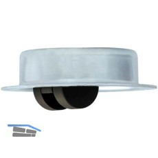 D�RNER + HELMER Rolleinsatz Doppelrolle Rad � 30 mm, Stahl verzinkt