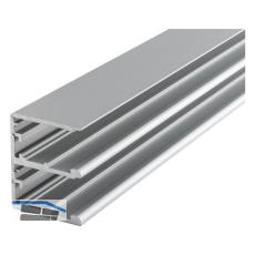 HAWA Combino Doppellaufschiene 50 H MS/FS f�r D�mpfeinzug 2500 mm, Alu eloxiert