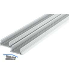 HAWA Combino 65 H FS/80 H FS Doppelf�hrungsschiene obenlaufend 4000 mm Alu elox.